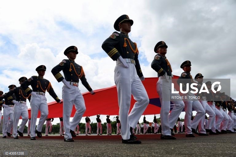 Celebrações do centenário da Academia Militar da República da China (ROC) (celebrações do centenário da Academia Militar de Whampoa) no interior da Academia Militar da República da China (ROC) em Kaohsiung, Taiwan,