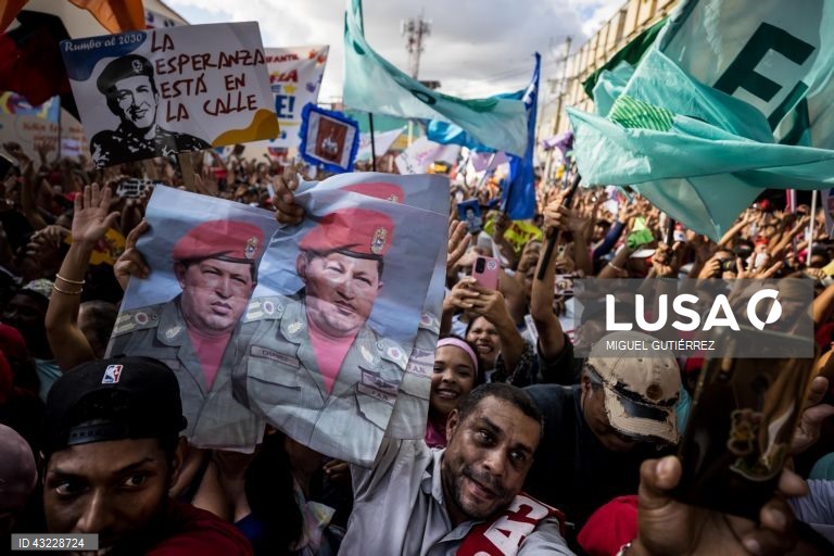 Venezuela: Campanha eleitoral de Nicolas Maduro em Caracas