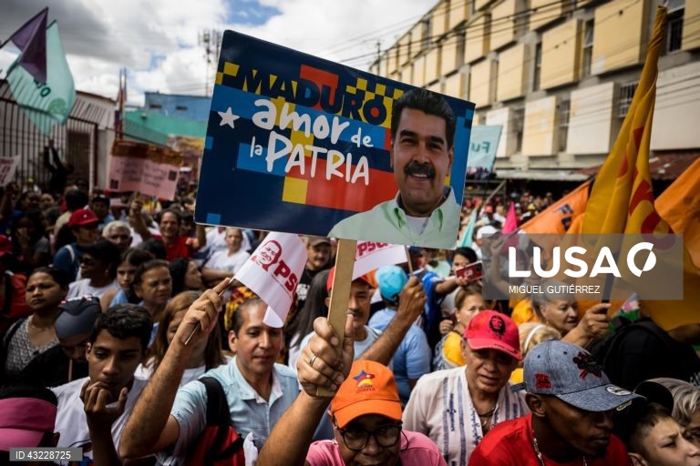 Venezuela: Campanha eleitoral de Nicolas Maduro em Caracas