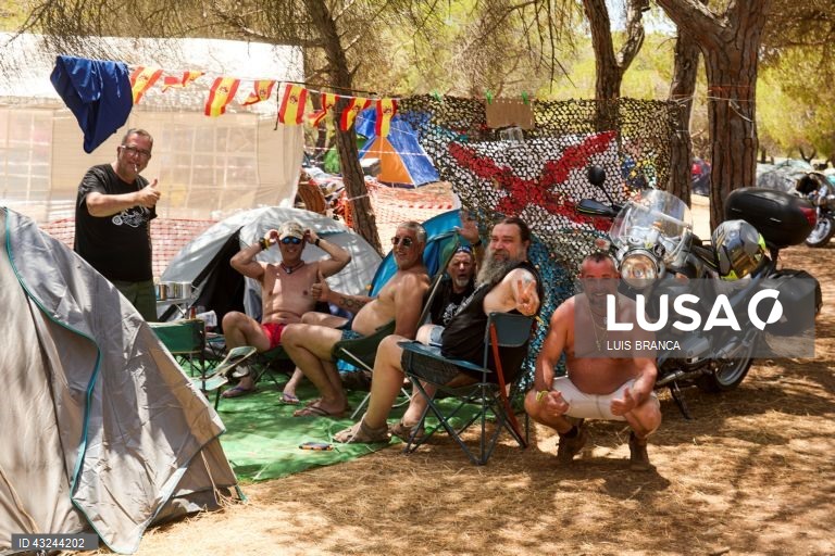 Motards participam na 42ª Concentração Motard de Faro 2024, 19 de julho de 2024. LUIS BRANCA/LUSA

