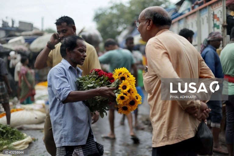 Índia: Mallick Ghat, o mercado de flores mais antigo de Calcutá