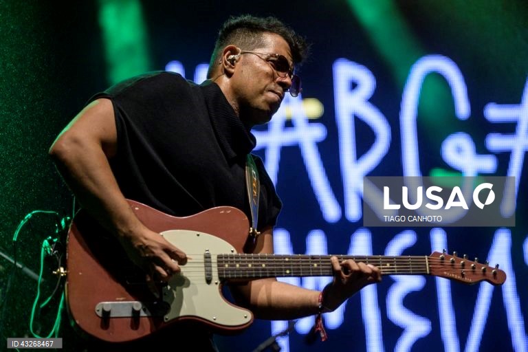 Concerto da cantora, compositora, atriz e política brasileira, Margareth Menezes (ausente na fotografia), durante o concerto no XXIV Festival Músicas do Mundo 2024, em Sines, 24 de julho de 2024. O festival decorre até 27 de julho. TIAGO CANHOTO/LUSA