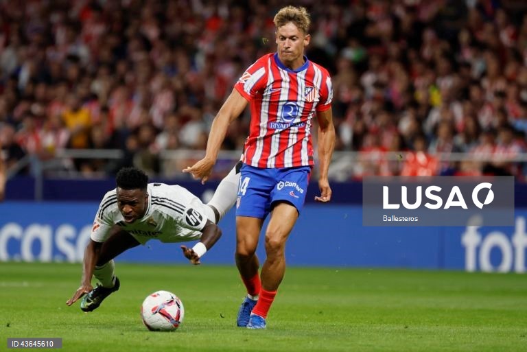 Futebol: Liga espanhola - Atlético de Madrid vs Real Madrid
