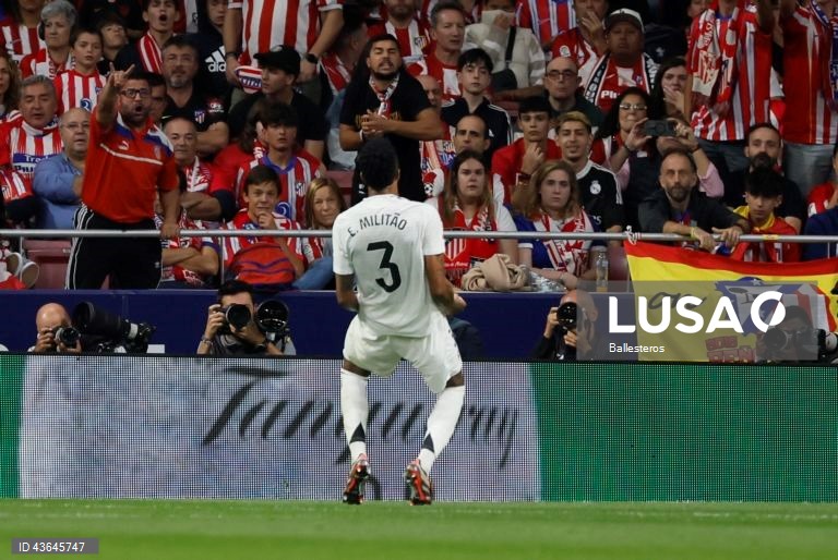 Futebol: Liga espanhola - Atlético de Madrid vs Real Madrid
