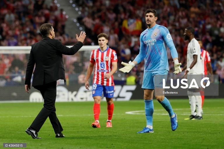 Futebol: Liga espanhola - Atlético de Madrid vs Real Madrid
