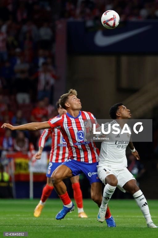 Futebol: Liga espanhola - Atlético de Madrid vs Real Madrid
