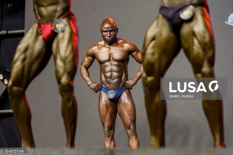 Quénia: Concurso de culturismo em Nairobi