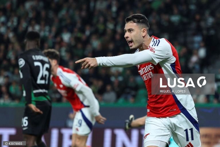 O Sporting sofreu hoje a primeira derrota na edição 2024/25 da Liga dos Campeões em futebol, ao ser goleado por 5-1 na receção aos ingleses do Arsenal, em encontro da quinta jornada da fase de liga.