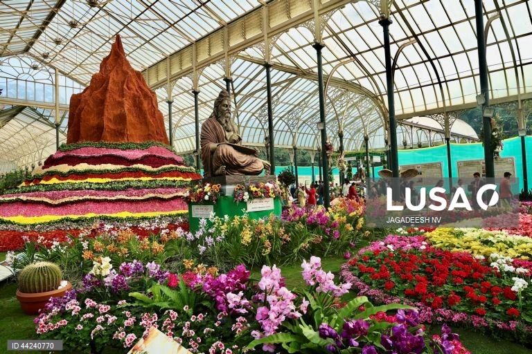 India: Festival de flores em Bangalore