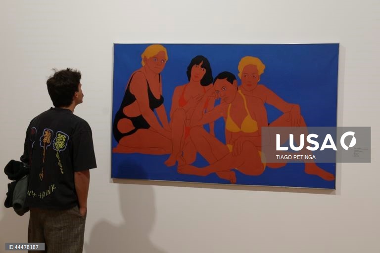 Visita de imprensa às exposições "31 Mulheres. Uma Exposição de Peggy Guggenheim", com curadoria de Patricia Mayayo, e "Uma deriva atlântica. As artes do século XX", com curadoria de Núria Enguita e Marta Mestre, e assessoria científica de Mariana Pinto dos Santos no  Museu de Arte Contemporânea/Centro Cultural de Belém em Lisboa, 25 de fevereiro de 2025. TIAGO PETINGA/LUSA