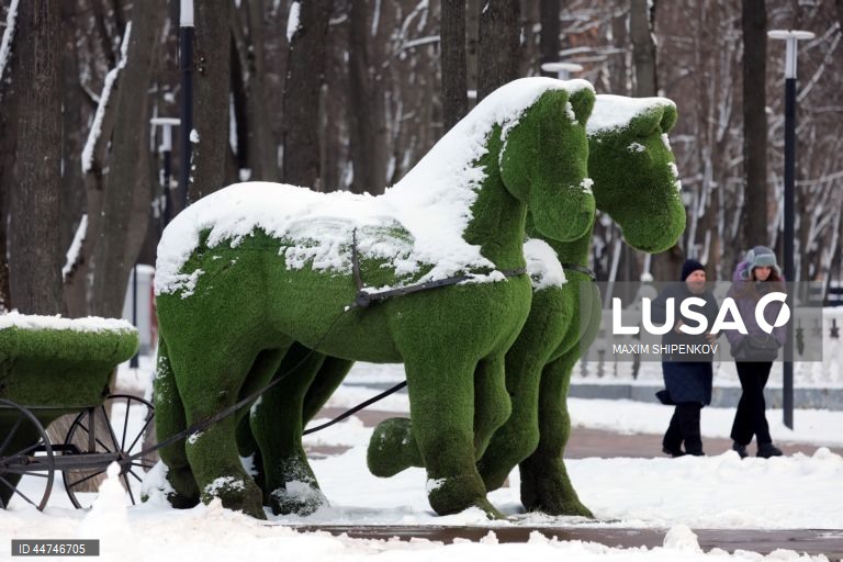 Rússia: Neve em Moscovo