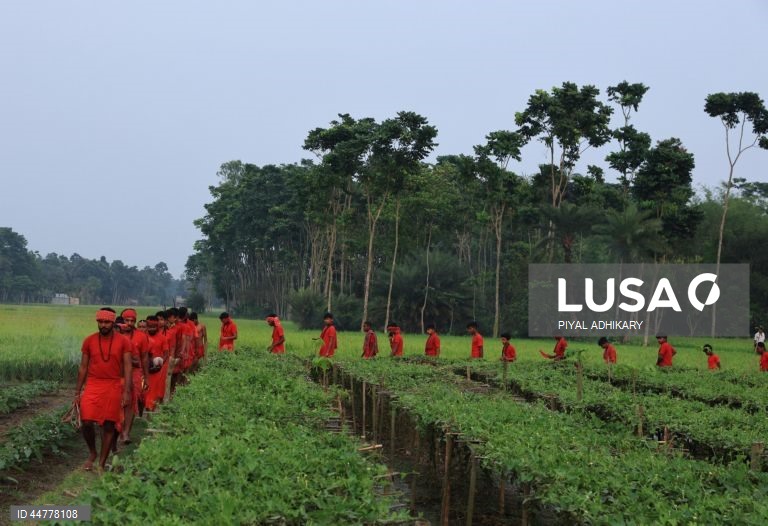 Índia: Festival hindu em Kolkata