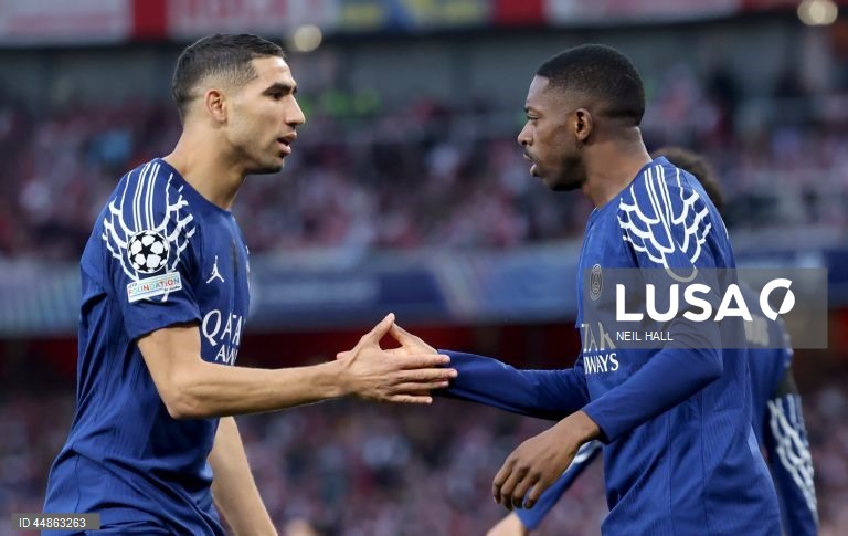 Futebol: Liga dos Campeões - Arsenal vs Paris Saint-Germain 