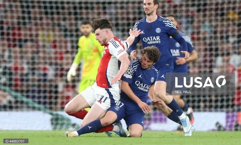 Futebol: Liga dos Campeões - Arsenal vs Paris Saint-Germain 