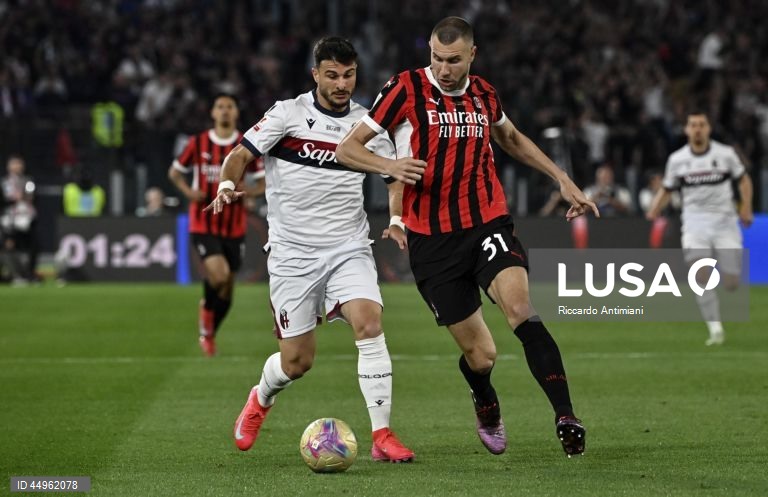 Futebol: Bolonha vence o Milan e conquista a Taça de Itália