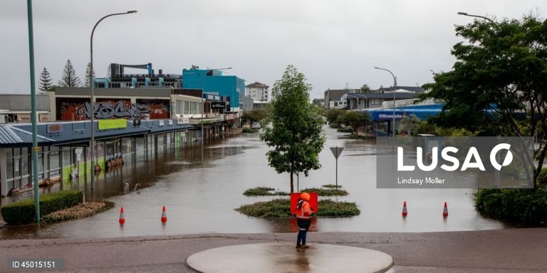 Austrália: Inundações em Port Macquarie, Nova Gales do Sul