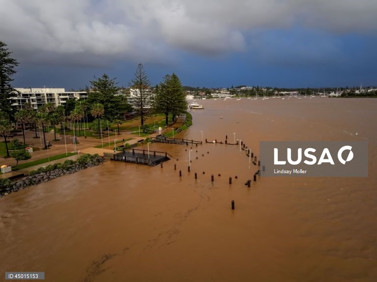 Austrália: Inundações em Port Macquarie, Nova Gales do Sul