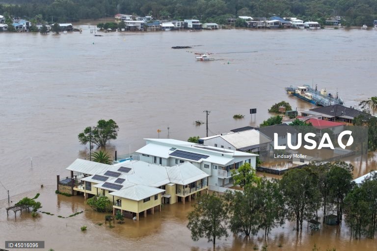 Austrália: Inundações em Port Macquarie, Nova Gales do Sul