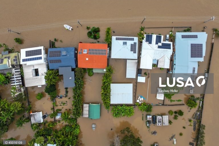 Austrália: Inundações em Port Macquarie, Nova Gales do Sul