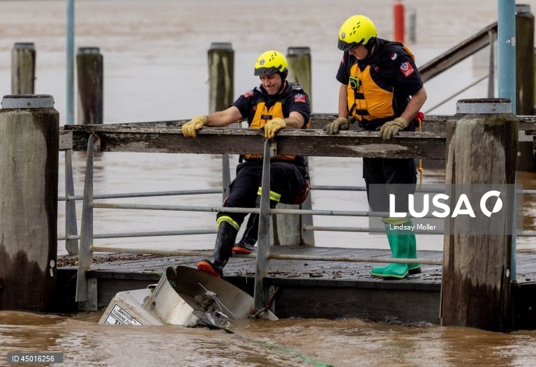 Austrália: Inundações em Port Macquarie, Nova Gales do Sul