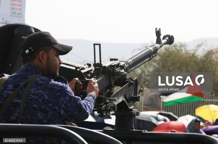 Iémen: Manifestação houthi contra os EUA e Israel