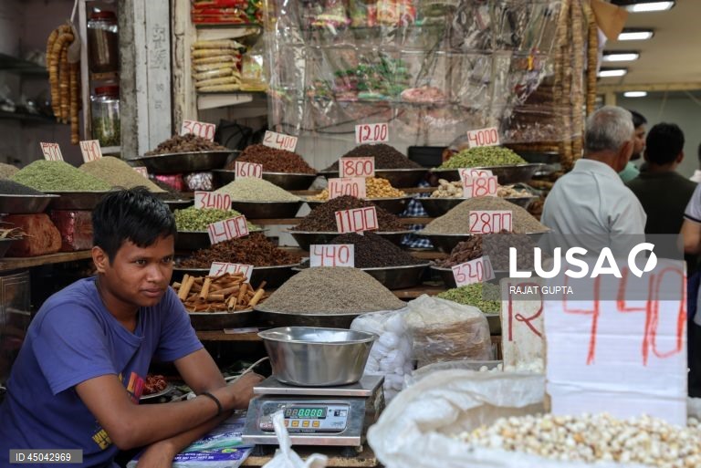 Índia: Mercado de rua em Nova Deli