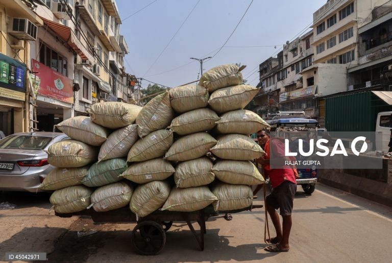 Índia: Mercado de rua em Nova Deli