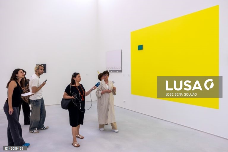 Visita de imprensa ao Pavilhão Julião Sarmento, que tem inauguração marcada para 4 de junho com uma exposição da coleção do artista Julião Sarmento (1948-2021), deixada em depósito pela família e a associação em seu nome para criar o museu, em Lisboa, 03 de junho de 2025. JOSÉ SENA GOULÃO/LUSA