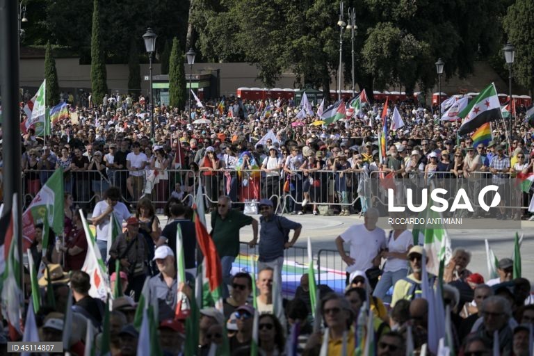 Roma: Partidos da oposição italianos organizam manifestação pró-palestina