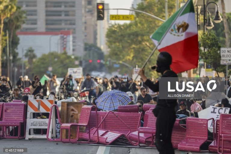 EUA: Protestos anti-Trump em Los Angeles