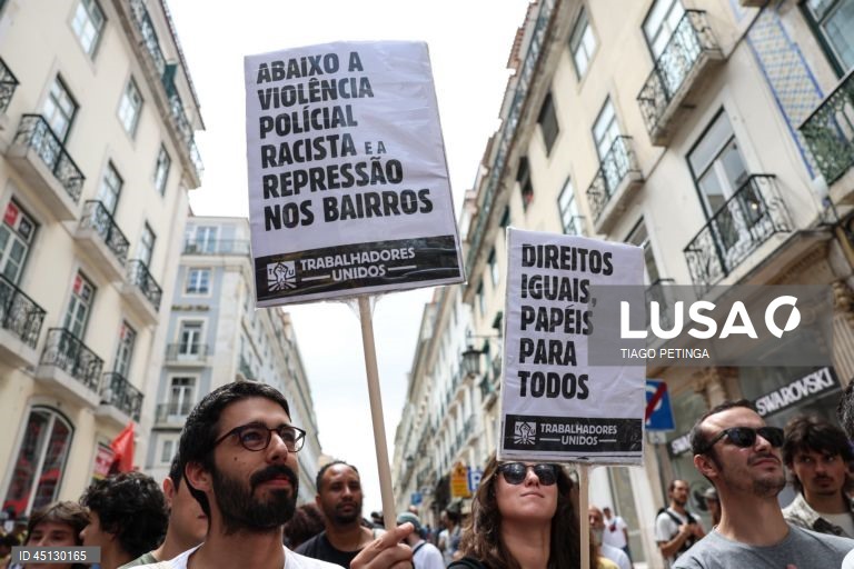 Manifestação antirracista em Lisboa