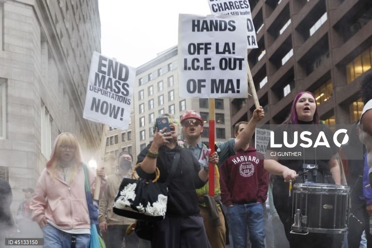 EUA: Manifestação em Boston contra a deportação de imigrantes