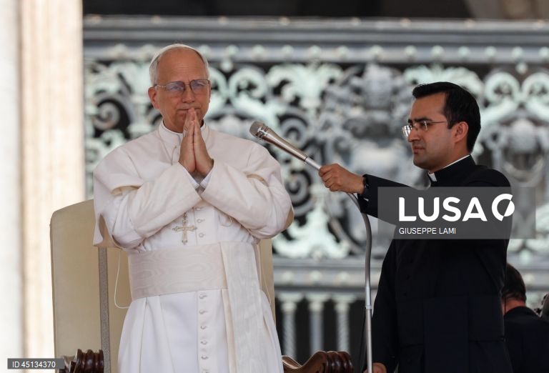 Roma: Audiência geral do Papa Leão XIV na Praça de São Pedro.