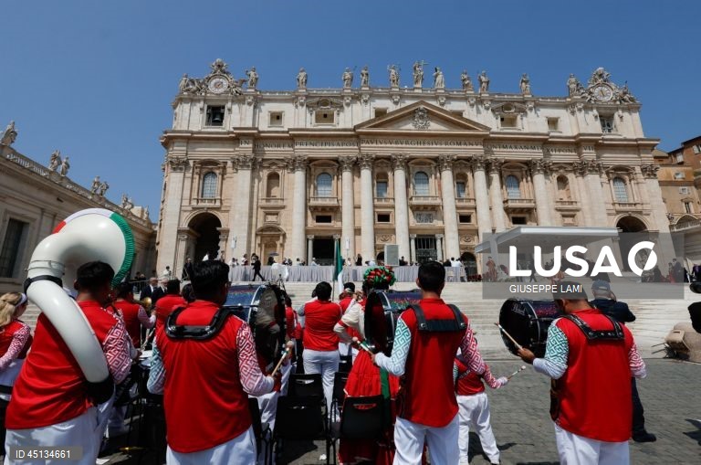 Roma: Audiência geral do Papa Leão XIV na Praça de São Pedro.