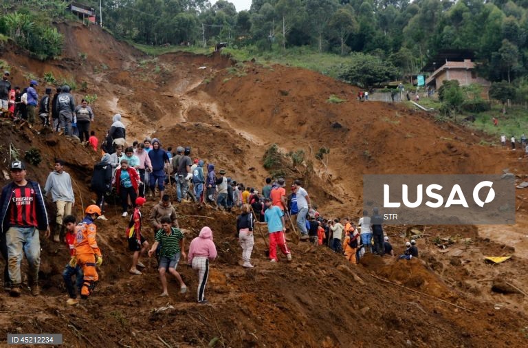 Deslizamento de terra na Colômbia