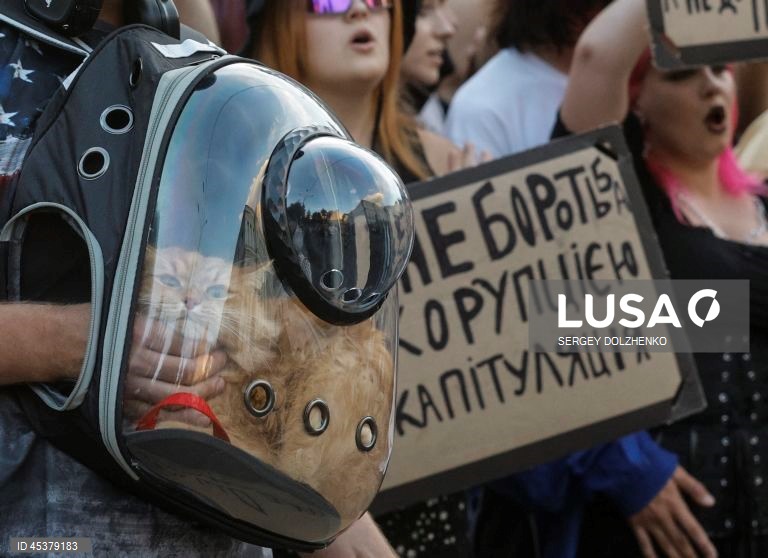 Ucrânia: Protesto em Kiev contra a corrupção em Kiev