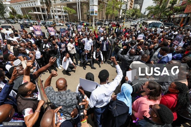 Quénia: Manifestação de advogados em Nairobi
