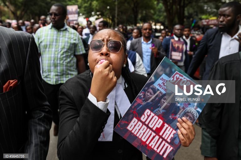 Quénia: Manifestação de advogados em Nairobi