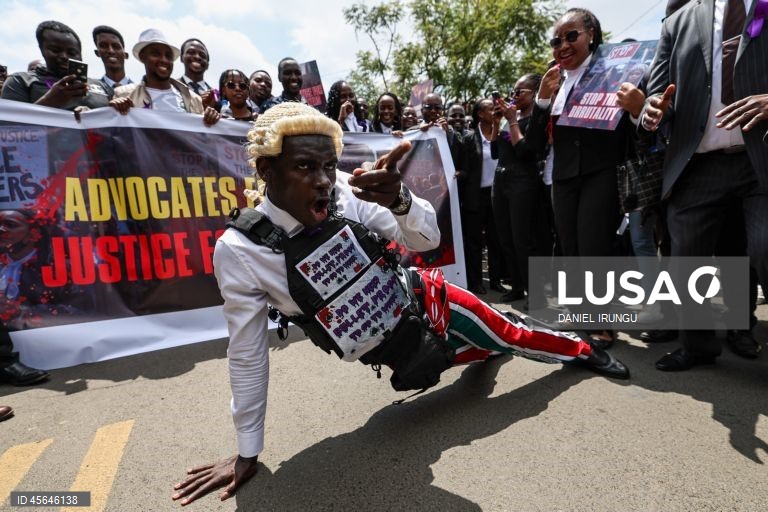 Quénia: Manifestação de advogados em Nairobi