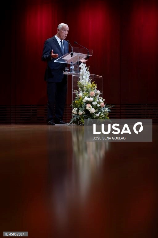 Secretário de Estado do Vaticano, Cardeal Pietro Parolin, durante a cerimónia de encerramento do compromisso do Jubileu com a cidade, na Fundação Calouste Gulbenkian, em Lisboa.
