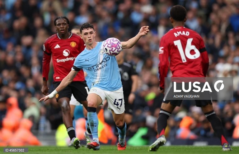 Futebol: Liga inglesa - Manchester City vs Manchester United