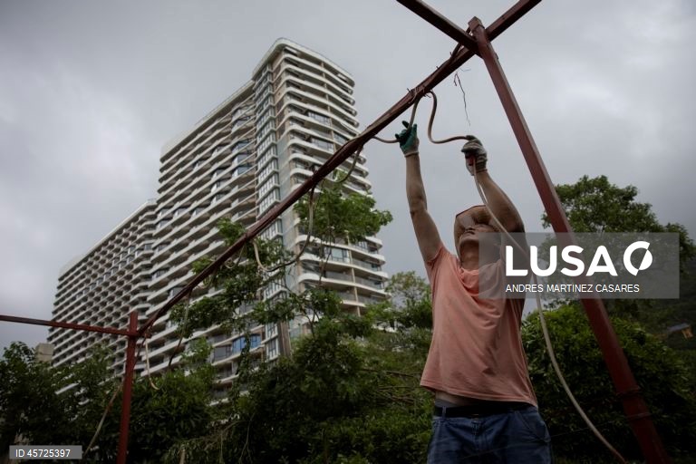 China: Consequências do tufão Ragasa.