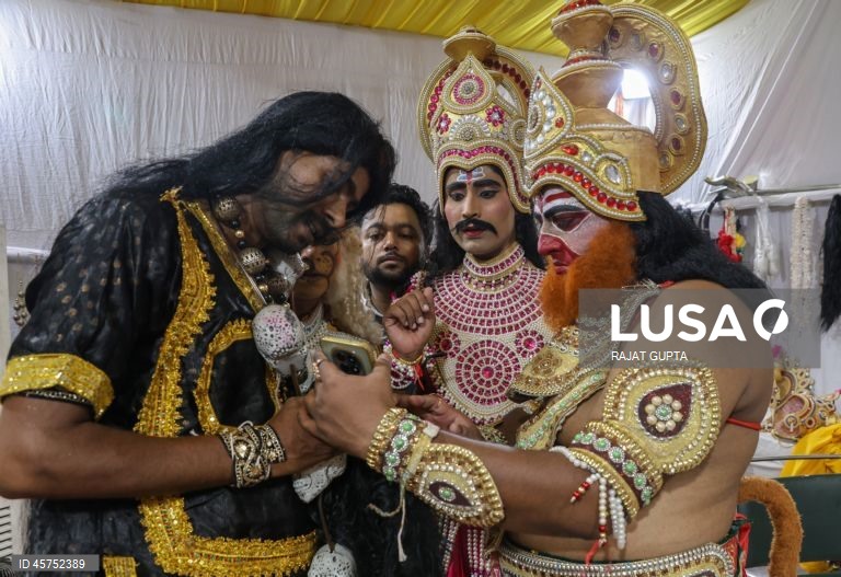 Índia: Apresentação de Ramleela em Nova Deli