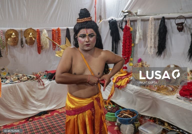 Índia: Apresentação de Ramleela em Nova Deli