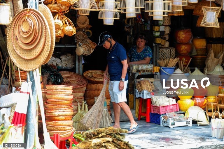 Vietname: Mercado em Hanoi