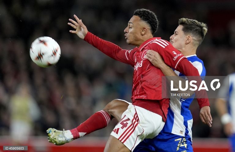  O FC Porto somou hoje a primeira derrota da época, ao perder por 2-0 no terreno dos ingleses do Nottingham Forest, em jogo da terceira jornada da fase de liga da Liga Europa de futebol.