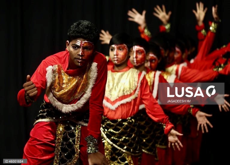 Índia: Evento cultural com crianças em Bangalore