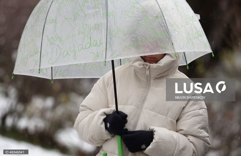 Rússia: Tempo chuvoso em Moscovo