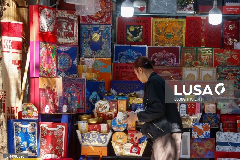 Vietname: Mercado de rua em Hanoi