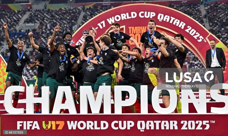 Portugal conquistou hoje o título mundial de futebol de sub-17, pela primeira vez, ao vencer a Áustria, por 1-0, em Doha, na final do Campeonato do Mundo.